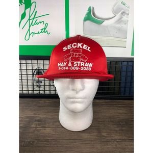 Seckel Hay & Straw Red Hat